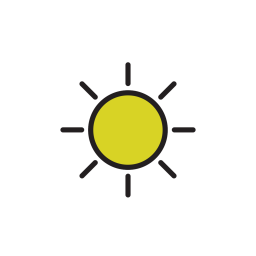 Sonnig  Symbol