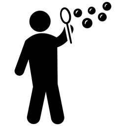 Seifenblasen pusten  Symbol