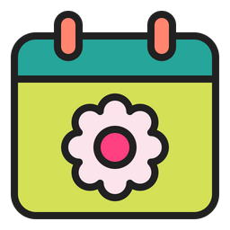 Weather Schedule Spring Icon