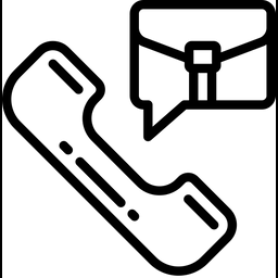 Geschäftlicher Anruf  Symbol