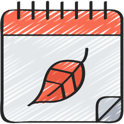 Calendar Autumn  Icon