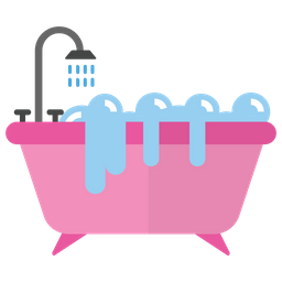 Badezimmer Badewanne  Symbol