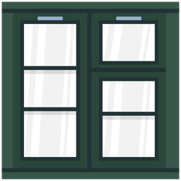 Casement Window  Icon