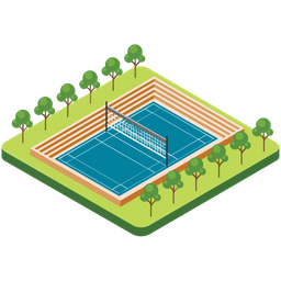 Campo de badminton  Ícone