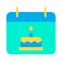 Birthday Calendar Newyear Icon