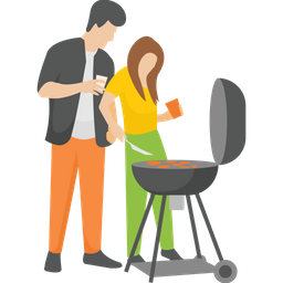 Couple Cooking  Icon