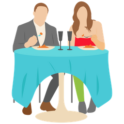 Couple Dinner  Icon