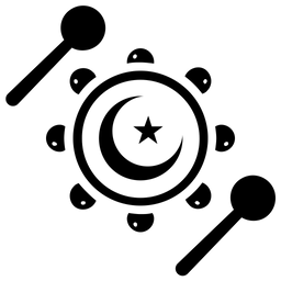 Arabisches Tamburin  Symbol