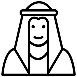 Arabische Person  Symbol