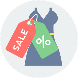 Discount On Clothing  Icon