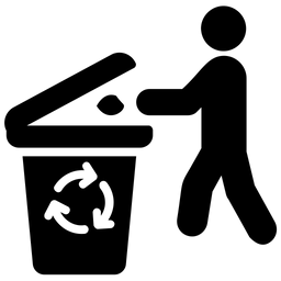 Müll entsorgen  Symbol