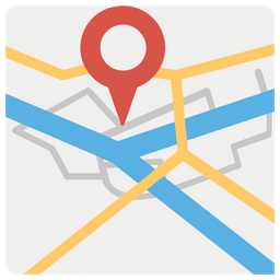 Abstract Map  Icon