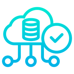 Approved Cloud Data  Icon