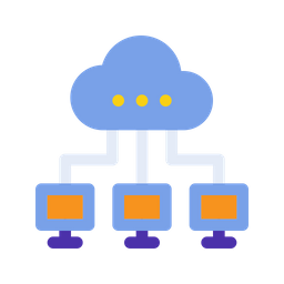 Mise en réseau cloud  Icône