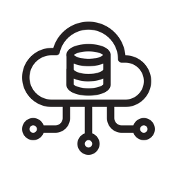 Cloud Database  Icon