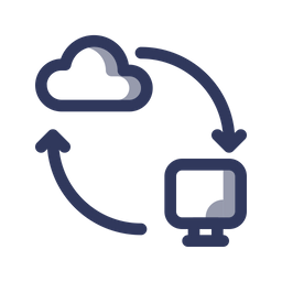 Cloud Synchronization  Icon