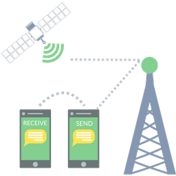Satellite Communication Cloud Computing Wireless Satellite Icon