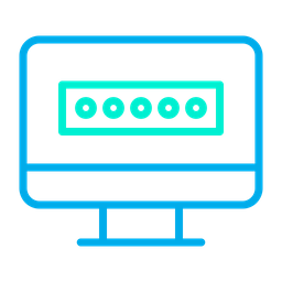 보안 컴퓨터  아이콘