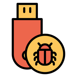 USB-Stick mit Fehler  Symbol