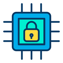 Microchip de bloqueo  Icono