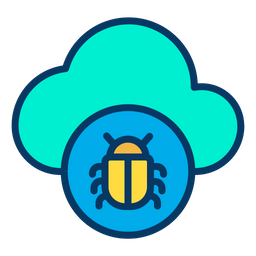 Bug Cloud  Icon