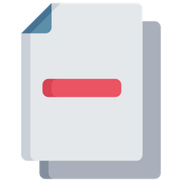 Delete Document  Icon