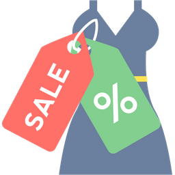 Discount On Dress  Icon