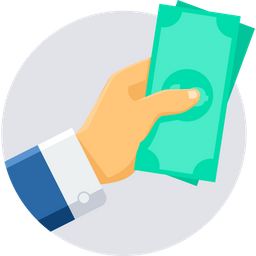 Cash In Hand  Icon