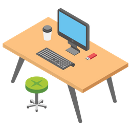 Computer Desk  Icon