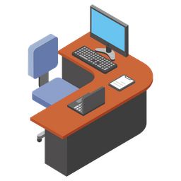 Computer Desk  Icon