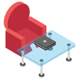 Couch And Table  Icon