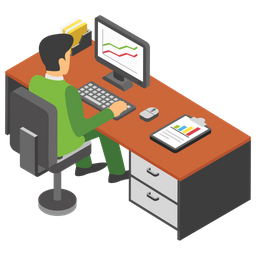 Employee Desk  Icon