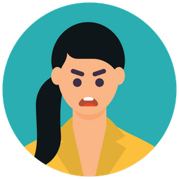 Angry Woman  Icon