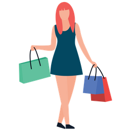 Female Shopper  Icon