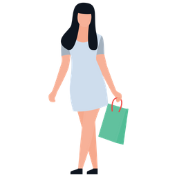 Female Shopper  Icon