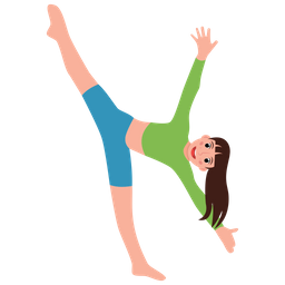 Pierna Reclinada Postura De Yoga Figura Flexible Icono