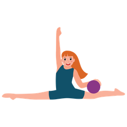 Inclinacion Hacia Adelante Postura De Yoga Figura Flexible Icono
