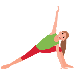 Postura De Triangulo Postura De Yoga Figura Flexible Icono