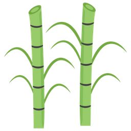 竹、植物、サトウキビ アイコン