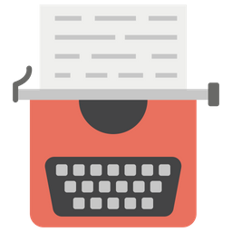 Blog In Typewriter  Icon