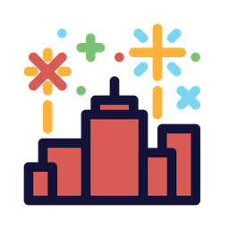 New Year Eve Party Holiday Icon