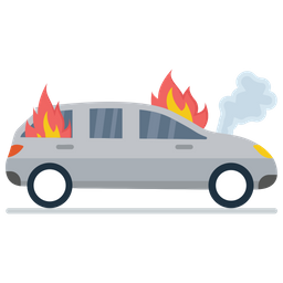 Car Burning  Icon