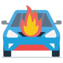 Car Engine Burning  Icon