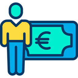 Euro Salary  Icon