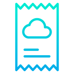 Cloud Bill  Icon