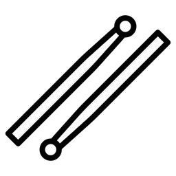 Trommelstöcke  Symbol