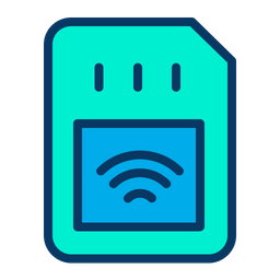 Smart Sim Automation Internet Of Things Icon