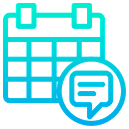 Calendário de bate-papo  Ícone