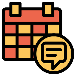 Chat Calendar  Icon