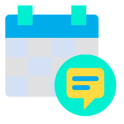 Chat Calendar  Icon